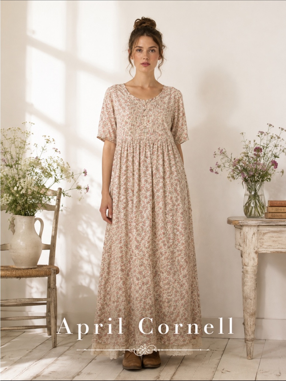 Vintage 90’s! APRIL CORNELL the Cottagecore floral dress!